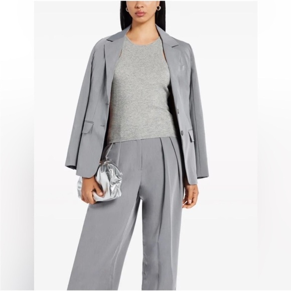 Staud Women’s Heather Gray Ayana Ribbed Knit Tank Top - Picture 4 of 9